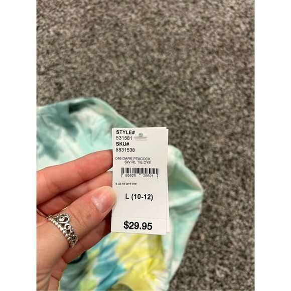 Lands end tie dye shirt size 10/12. C33-25 - Picture 4 of 4